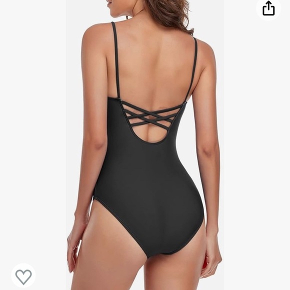 2/$10 NWOT One Piece Women's Tie front Bathing Suit Size Small - Picture 2 of 9